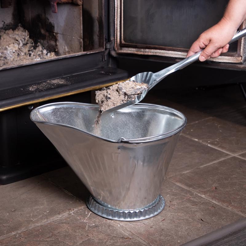 Imperial Silver Galvanized Steel Coal Hod, Pack of 6