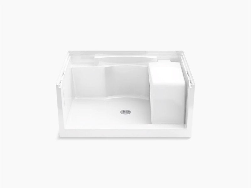 Sterling Accord Series 72281100-0 Shower Base, 48-1/4 in L, 37-1/4 in W, 21-1/2 in H, Vikrell, White