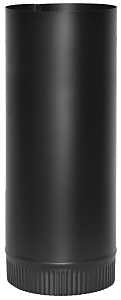 Imperial BM0103 Stove Pipe, 7 in Dia, 12 in L, Steel, Black, Pack of 10