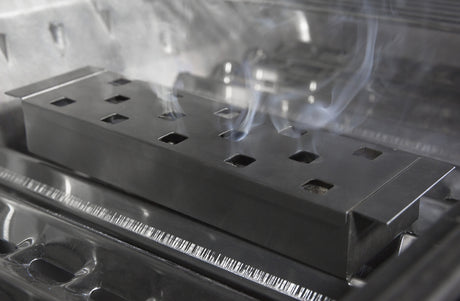 Broil King 60185 Smoker Box, Stainless Steel, Silver, Integrated Handle