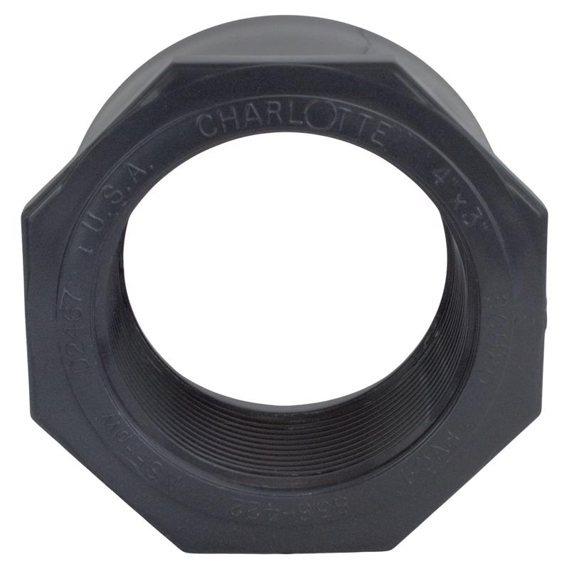 Charlotte Pipe Schedule 80 1/2 in. Spigot X 1/4 in. D FPT PVC Reducing Bushing 1 pk