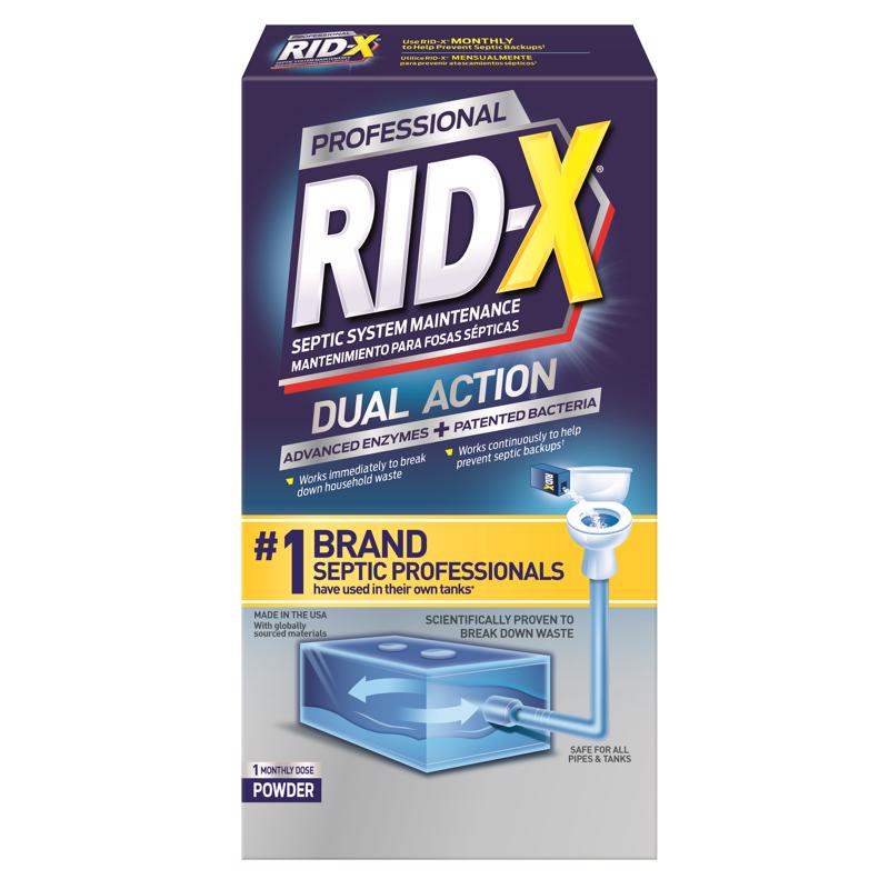 RID-X Powder Septic System Treatment 9.8 oz, Pack of 12