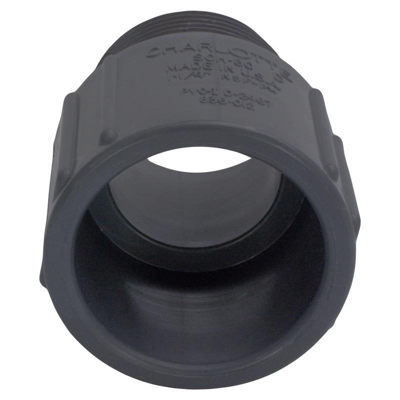 Charlotte Pipe 1 in. Slip X 1 in. D MPT PVC Adapter 1 pk, Pack of 10