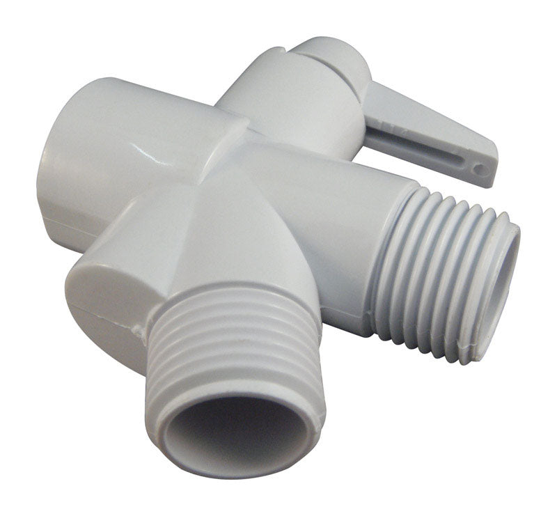 Ace White Plastic Shower Diverter
