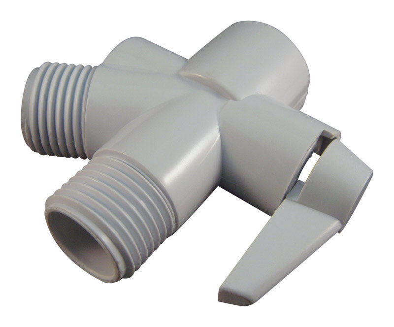 Ace White Plastic Shower Diverter