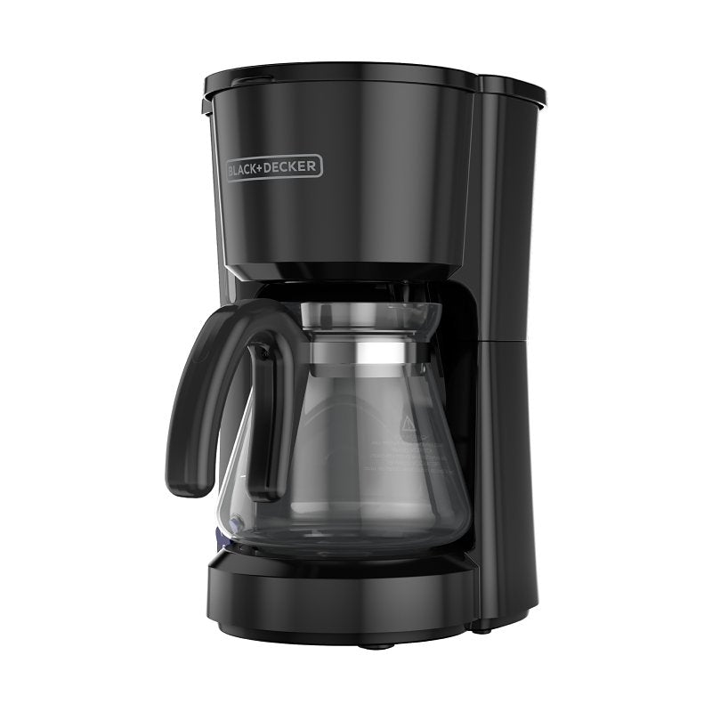 Black+Decker CM0700BZ Coffee Maker, 5 Cup, Plastic, Black, One-Touch Control