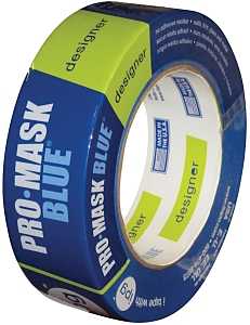 IPG PMD36 Masking Tape, 60 yd L, 1.41 in W, Crepe Paper Backing, Dark Blue