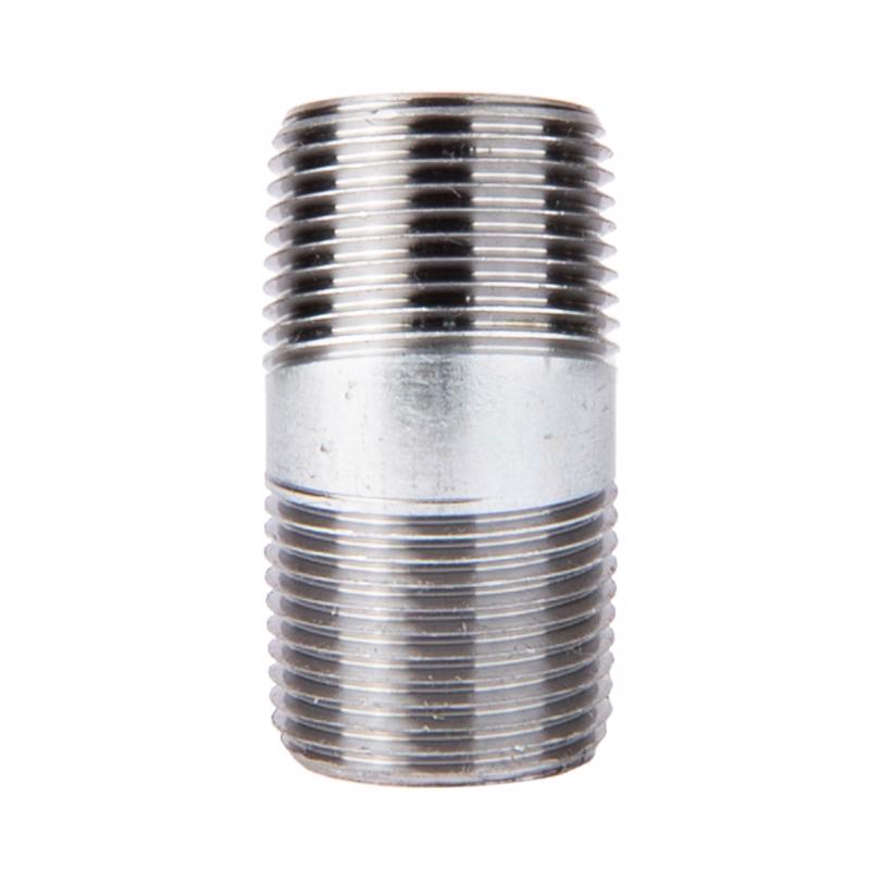 STZ Industries 3/8 in. MIP each X 3/8 in. D MIP Galvanized Steel 2 in. L Nipple, Pack of 5