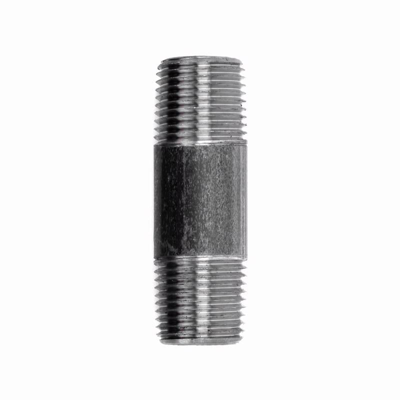STZ Industries 1/4 in. MIP each X 1/4 in. D MIP Black Steel 2-1/2 in. L Nipple, Pack of 5