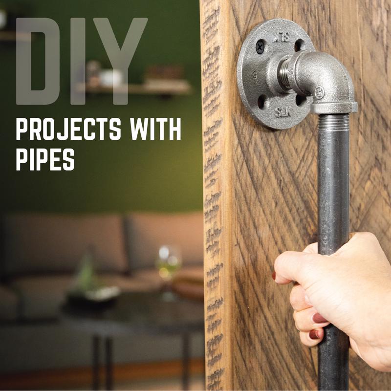 STZ Industries 1/4 in. MIP each X 1/4 in. D MIP Black Steel 6 in. L Nipple, Pack of 5