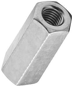National Hardware 4003BC Series N182-683 Coupler, UNC Coarse Thread, 3/8-16 Thread, Steel, Zinc, Pack of 10