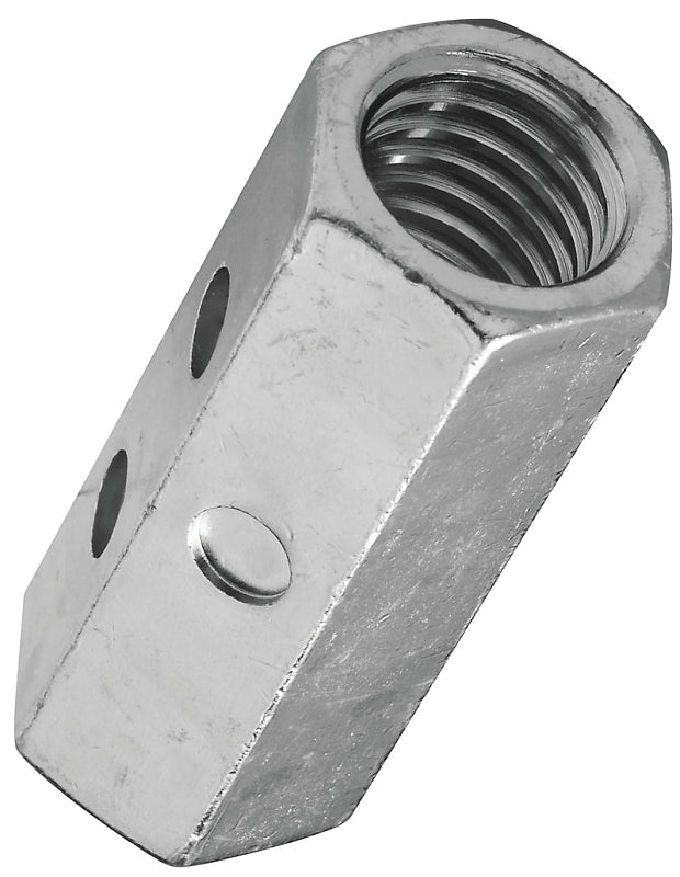 National Hardware 4003 Series N182-717 Coupling Nut, UNC Thread, 5/8-11 Thread, Steel, Zinc