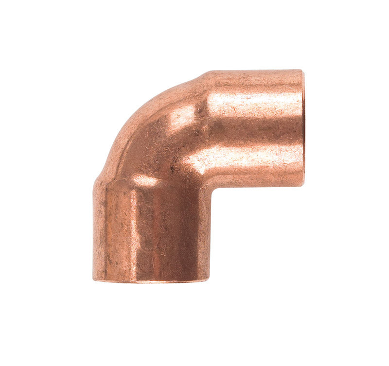 NIBCO 3/8 in. Sweat X 3/8 in. D Sweat Copper 90 Degree Elbow 1 pk