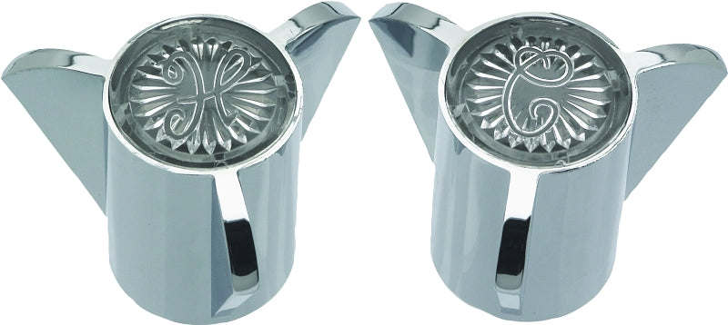 Danco 88084 Faucet Knob Handle, Zinc, Chrome-Plated, For: Sayco Two Handle Tub/Shower Faucets