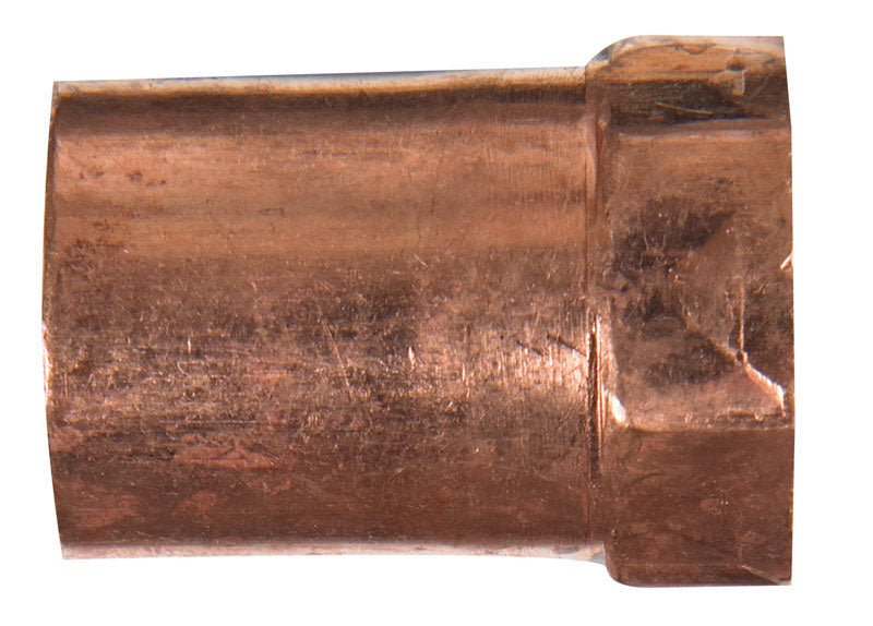 NIBCO 3/4 in. Copper X 1/2 in. D FIP Copper Pipe Adapter 1 pk