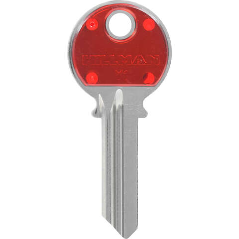 HILLMAN ColorPlus Traditional Key House/Office Key Blank Single, Pack of 5