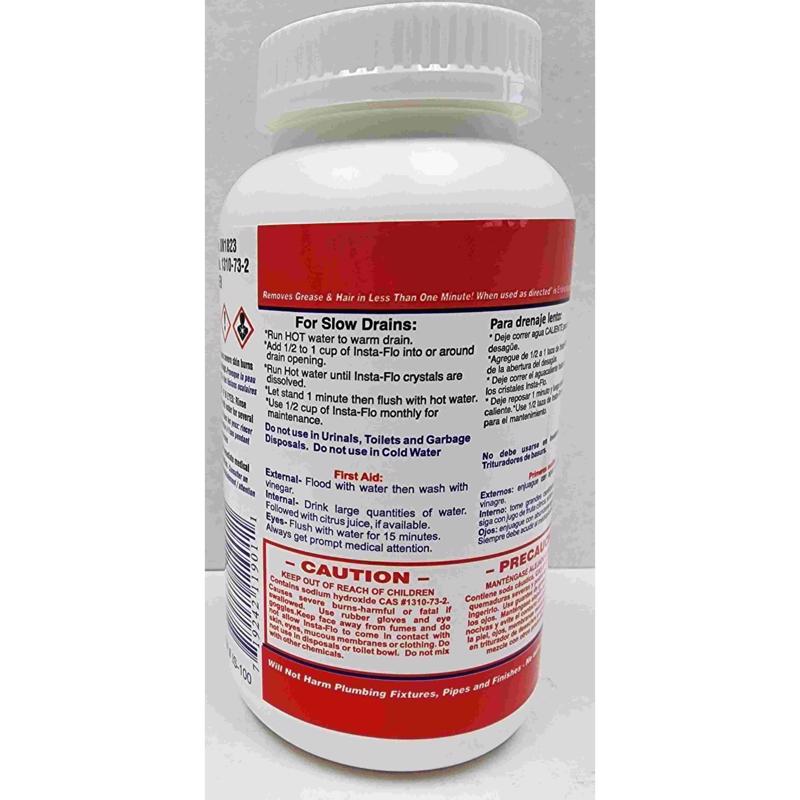 Insta-Flo Crystals Drain Cleaner 1 lb