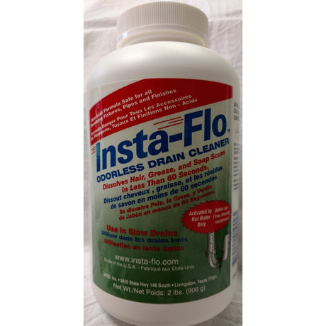 Insta-Flo Crystals Drain Cleaner 2 lb, Pack of 6