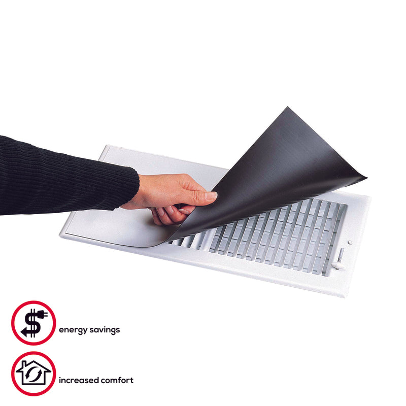 Deflect-O Jordan 12 in. H X 5 in. W 1-Way White ABS Plastic Register Cover, Pack of 6