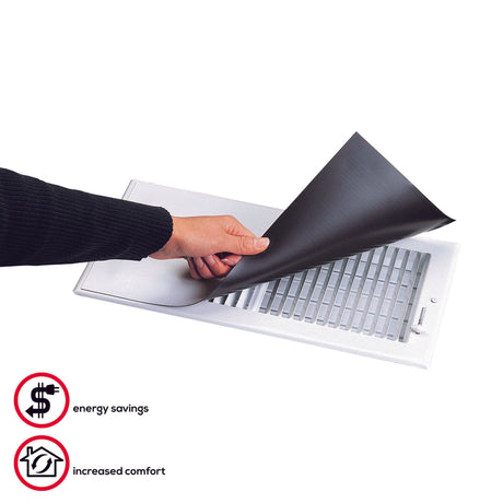 Deflect-O Jordan 12 in. H X 5 in. W 1-Way White ABS Plastic Register Cover, Pack of 6