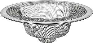 Danco 88822 Mesh Strainer, 4-1/2 in Dia, Stainless Steel, 4-1/2 in Mesh, For: 4-1/2 in Drain Opening Kitchen Sink, Pack of 3