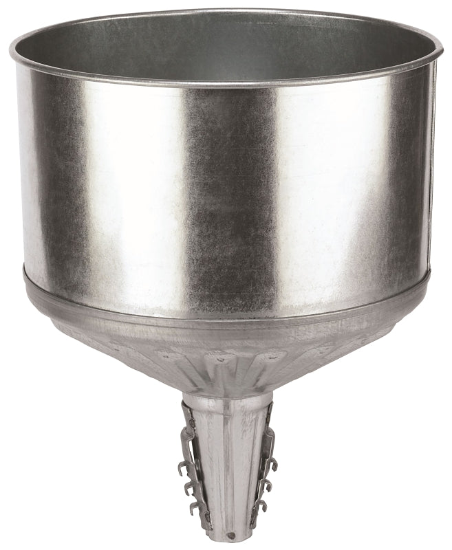 LubriMatic 75-008 Funnel, 8 qt, Galvanized Steel, 11-1/2 in H
