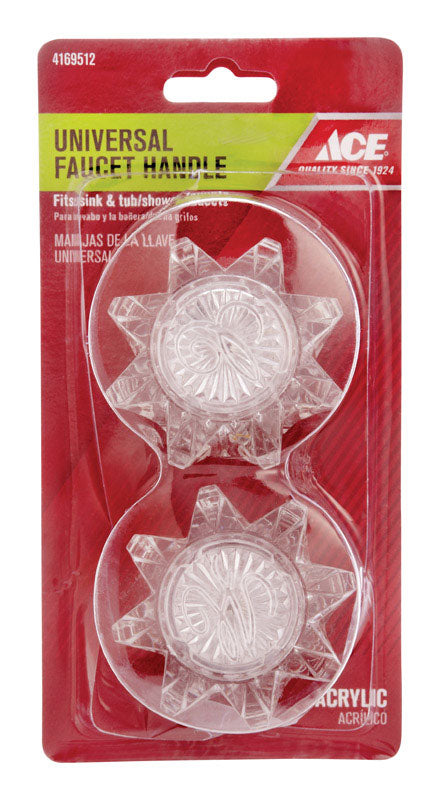 Ace For Universal Clear Sink and Tub and Shower Faucet Handles