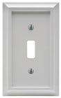 Amerelle 2040TW Wallplate, Decorative, 1-Gang, Wood, White, Pack of 4