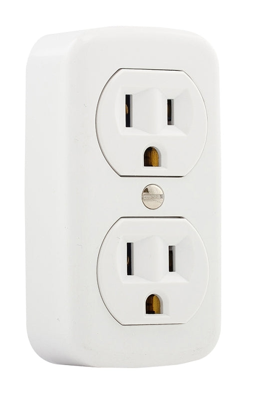 RECEPTACLE DPX WHITE 125V 15A