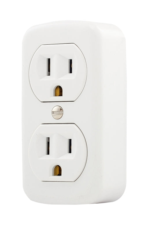 RECEPTACLE DPX WHITE 125V 15A