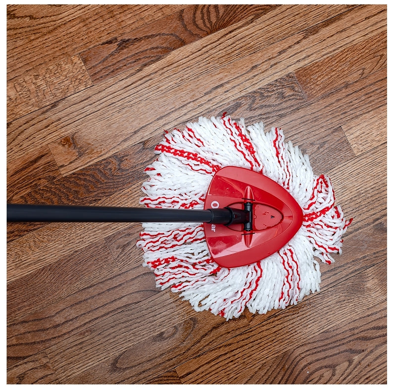 O-Cedar EasyWring 170500 Deep Clean Mop Head Refill, Microfiber, Red/White
