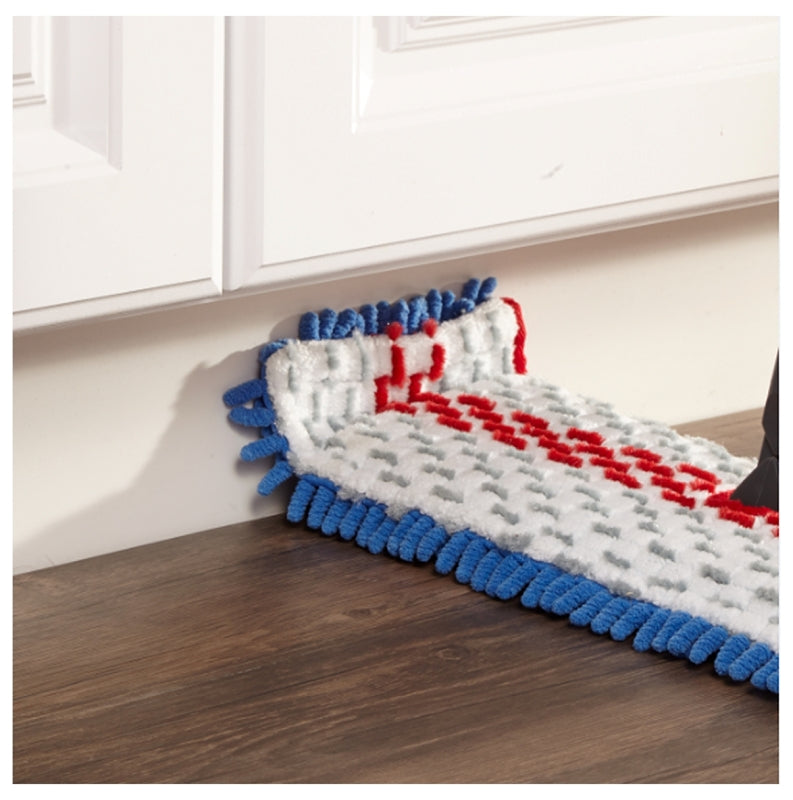 O-Cedar 138000 Flip Mop with Telescopic Handle, Chenille/Microfiber Head, Metal Handle, Blue