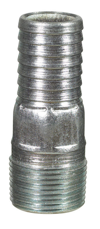 STZ Industries 1 in. Barb X 1 in. D MPT Galvanized Steel Adapter