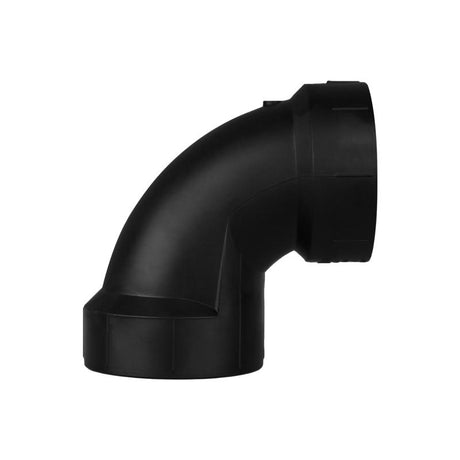 Charlotte Pipe 1-1/2 in. Hub X 1-1/2 in. D Hub ABS 90 Degree Elbow