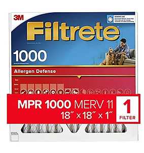 FILTER AIR ALRGN DFN 18X18X1IN, Pack of 4