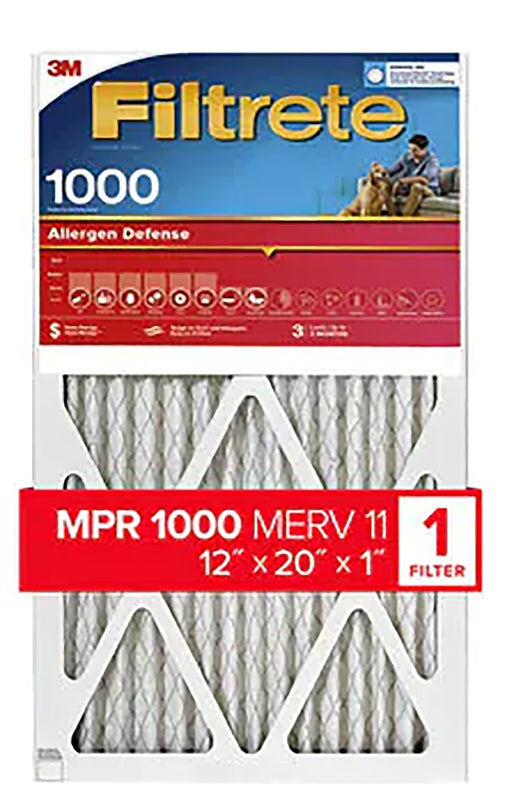 FILTER AIR ALRGN DFN 12X20X1IN, Pack of 4