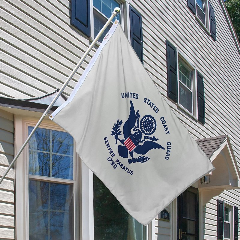 Valley Forge BTUSCG3 Coast Guard Military Flag, Nylon, 5 ft L, 3 ft W