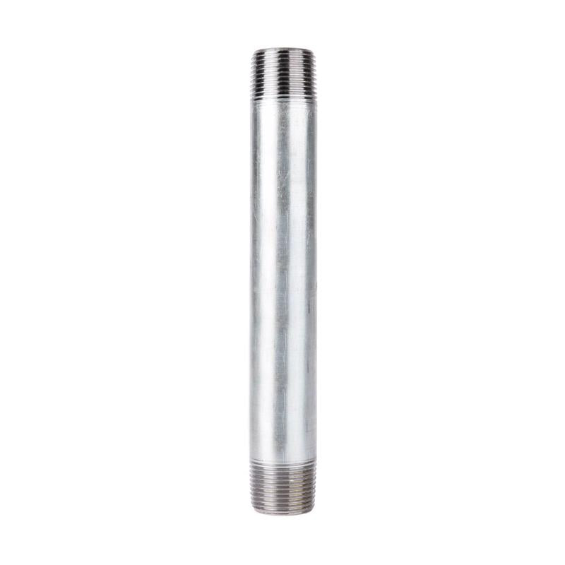STZ Industries 1 in. MIP each X 1 in. D MIP Galvanized Steel 9 in. L Nipple