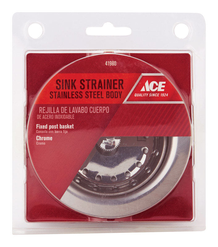 Ace 3-1/2 in. D Stainless Steel Basket Strainer Assembly