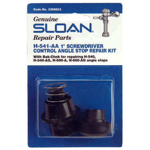 Sloan Angle Stop Repair Kit Black Plastic
