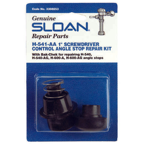 Sloan Angle Stop Repair Kit Black Plastic