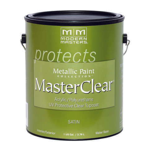 Modern Masters MasterClear Satin Clear Water-Based Protective Topcoat Interior 1 gal, Pack of 2