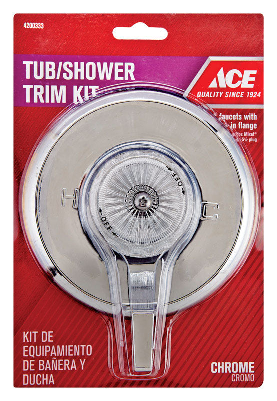 Ace Lavatory Trim Kit Mixet 5.5 in. D Clear/Silver Plastic 1 pc