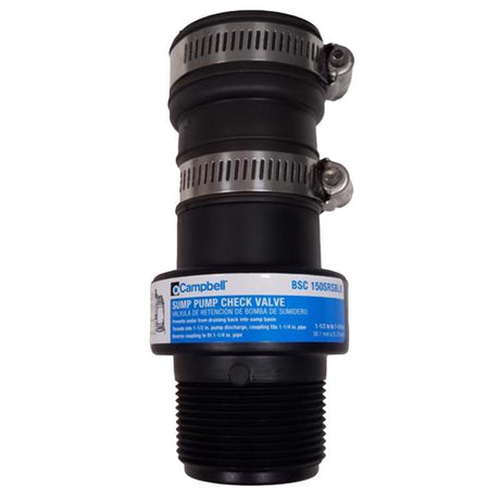 Campbell 1-1/2 in. D X 1-1/2 in. D Rubber Swing Check Valve