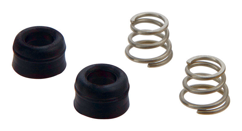 Ace For Delta/Glacier Bay/Peerless 1/2 in.-24 Plated Brass Faucet Seats and Springs, Pack of 6