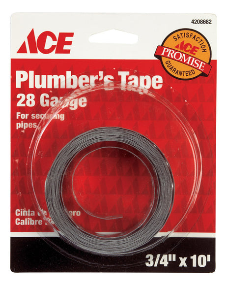 Ace 10 ft. Galvanized Galvanized Steel Hanger Strap, Pack of 6