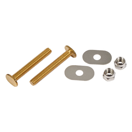 Ace Bowl to Floor Bolts Brass