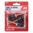 Ace Tank to Bowl Bolts Black Brass Plated Rubber/Steel For Kohler