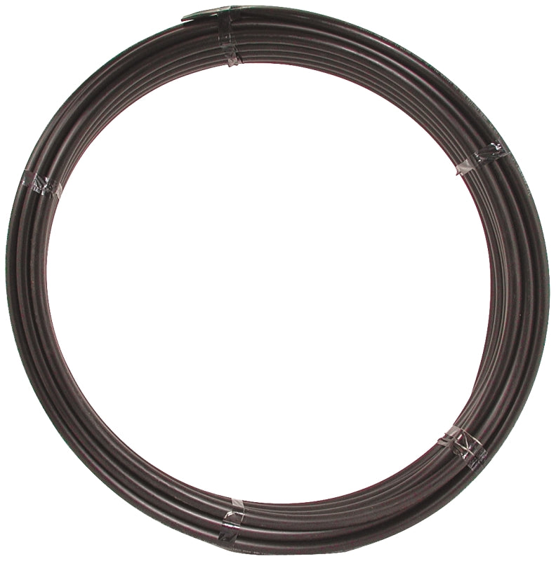 Cresline 18335 High-Density Flexible Pipe, 1 in, 100 ft L, Polyethylene, Black