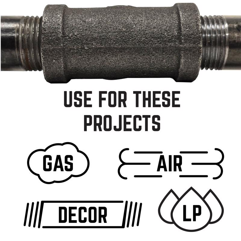 STZ Industries 1-1/2 in. FIP each X 1/2 in. D FIP Black Malleable Iron Reducing Coupling